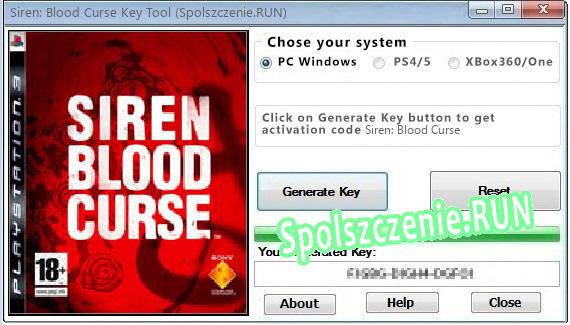 Siren: Blood Curse generator klucza CD » Spolszczenie gry